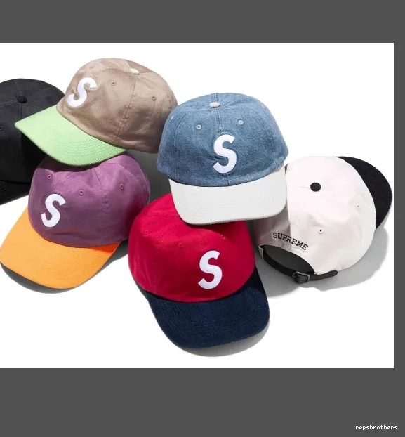 Leather Black Embroidered 2-TONE 24SS Hat blocked Buckle S White Color LOGO Retro Red Khaki 6-PANEL 0620